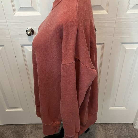 Aerie size S Oversized Mauve Dusty Rose Pullover Sweatshirt - Picture 7 of 15